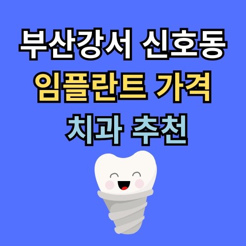 신호동 임플란트 가격 치과 추천